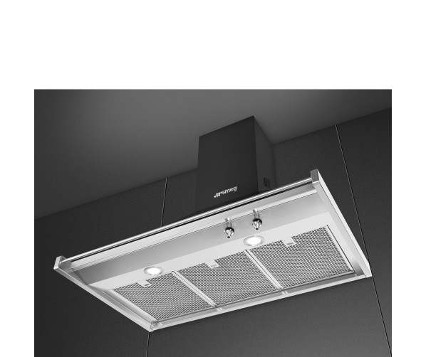 Smeg KD90HAE wand afzuigkap - antraciet - 90 cm. breed - Classici serie