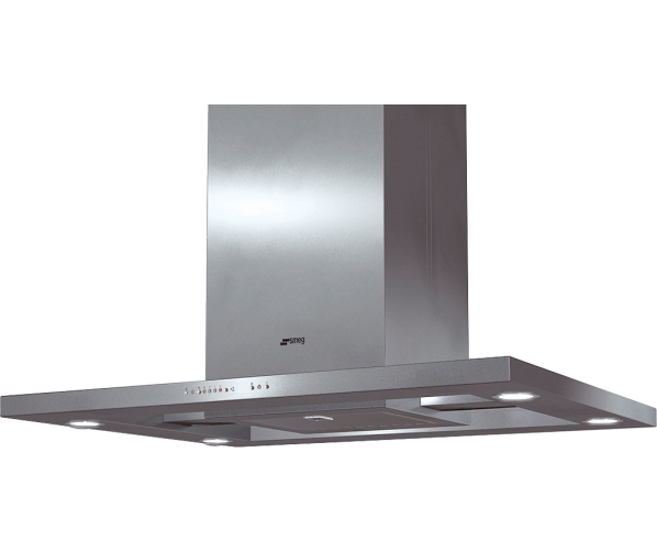 Smeg KSMI960X1 eiland afzuigkap motorloos