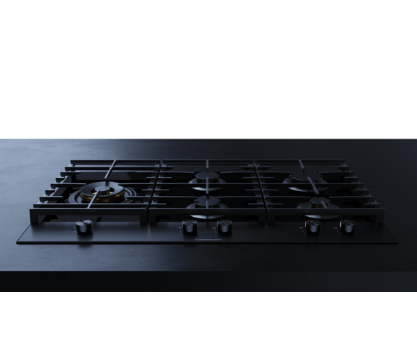 Kuppersbusch KG9850.0SE inbouw gas kookplaat - 90 cm. breed - zwart