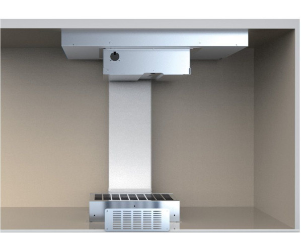 La cottura PRO 83 afgebeeld met een recirculatie afzuiging