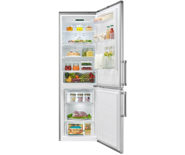 Foto van de binnenzijde van de LG GBB59PZJZB koelkast rvs-look
