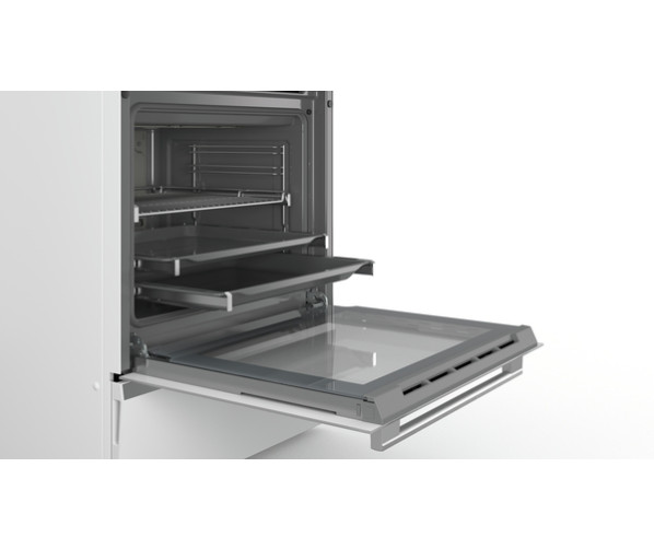 Bosch HLS59D321 inductie fornuis - wit - 60 cm.