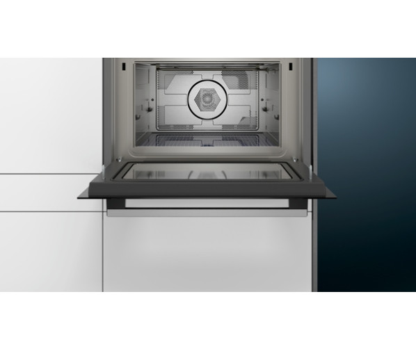 Siemens CM585AGS0 magnetron met hetelucht oven - zwart