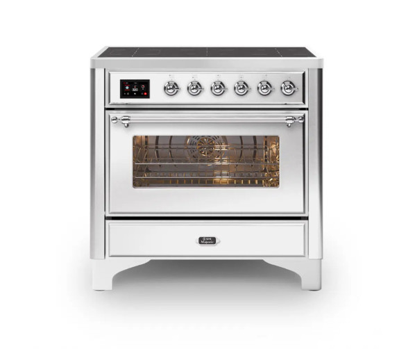 Ilve MI09NE3/SS fornuis inductie rvs - 90 cm. breed