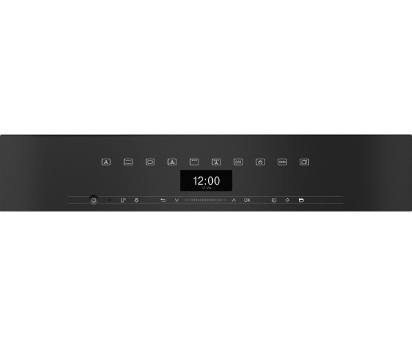 De Miele H7464BPX beschikt over een overzichtelijke bediening met LCD display met tekst.
