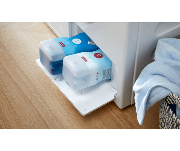 Praktisch is he Twindos automatisch doseersysteem op de WED675WPS wasmachine