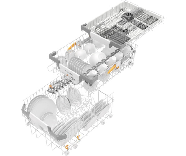 Miele G5640 SC smalle vrijstaande vaatwasser wit - met besteklade