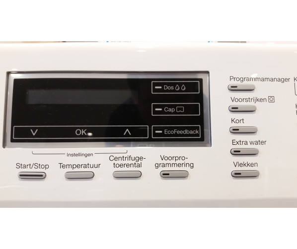 Foto van het display van de Miele WKM 130 WPS