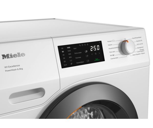 Miele WED335WPS wasmachine - 1400 toeren - 8 kg. trommel