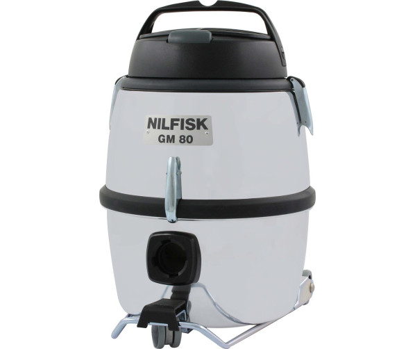 Nilfisk GM80C stofzuiger chroom - tonnetje