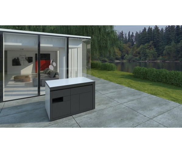Nota WHITE ANTRACITE mono block buitenkeuken