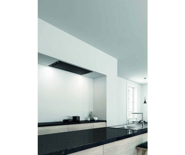 Novy 6822 inbouw plafond afzuigkap - zwart - plafondunit