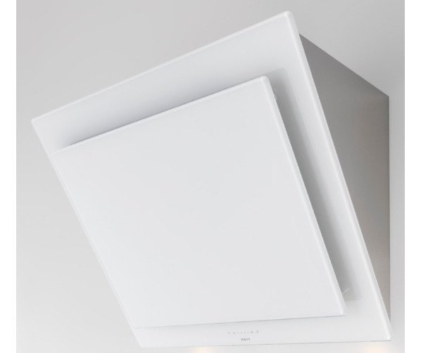 Novy 7851 wand afzuigkap schuin - Vision - wit glas