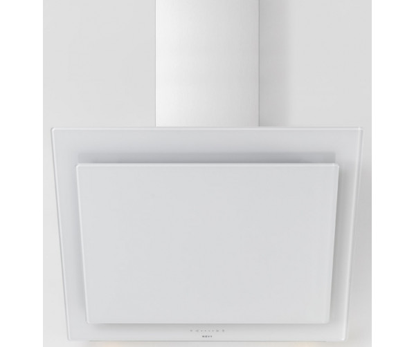 Novy 7851 wand afzuigkap schuin - Vision - wit glas