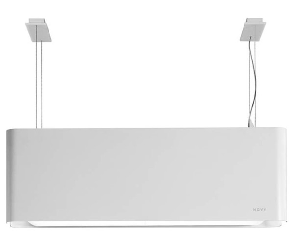 Novy Mood 7550 eiland afzuigkap wit - recirculatie