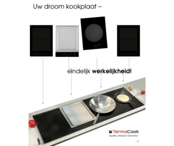 O+F inductie kookplaat CRI30-200 is te combineren met andere kookplaten om zo uw ideale kookplaat samen te stellen