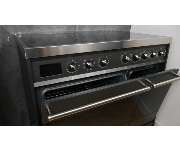 Smeg C92IMAN9 inductie fornuis met 2 ovens - antraciet - outlet