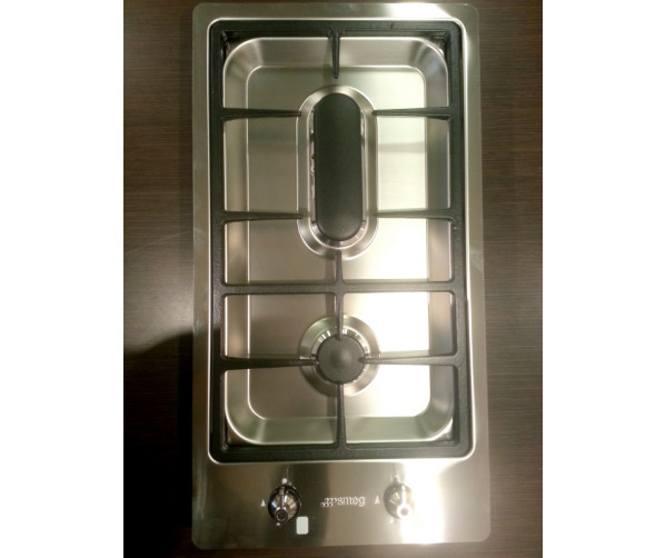 SMEG domino gas kookplaat 30 cm. PDXS30PNL
