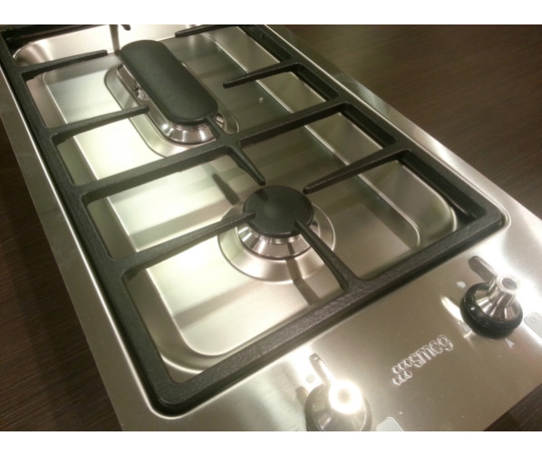SMEG domino gas kookplaat 30 cm. PDXS30PNL