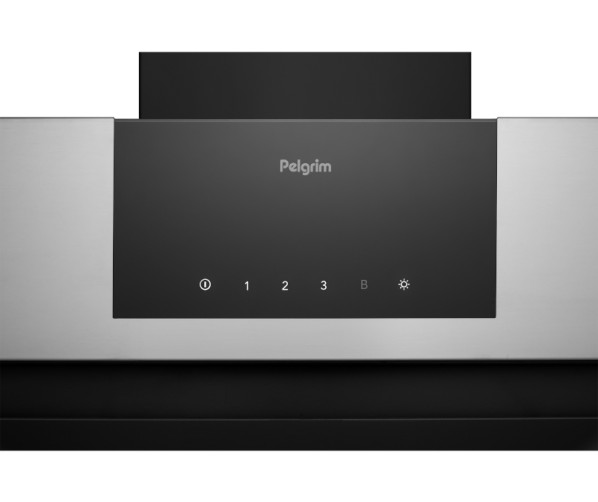 Pelgrim DSG860RVS wand afzuigkap - schuin anti-hoofdstoot
