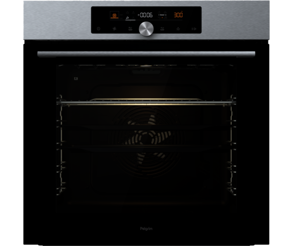 Pelgrim OP560RVS inbouw oven met pyrolyse functie