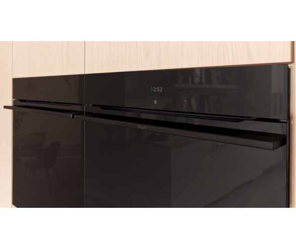 Pelgrim OP860 inbouw oven met AirFry en pryolyse - zwart