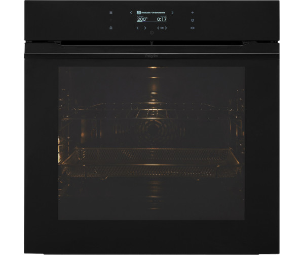 Pelgrim OP860 inbouw oven met AirFry en pryolyse - zwart