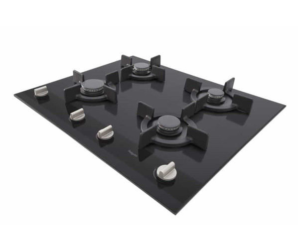 Fraai is het strakke design van de Pelgrim GK864ONYA welke uitgevoerd is met gietijzeren pandragers