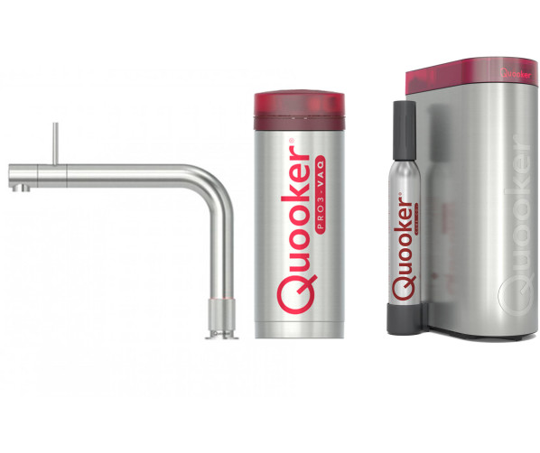 Quooker PRO3 & CUBE Front koud, bruisend en kokend water kraan