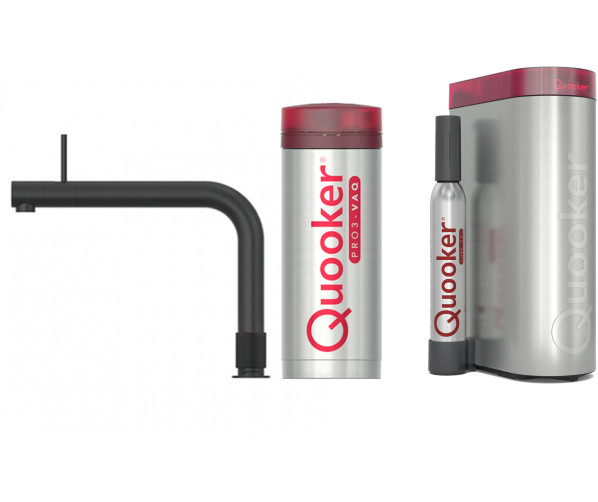 Quooker PRO3 & CUBE Front koud, bruisend en kokend water kraan