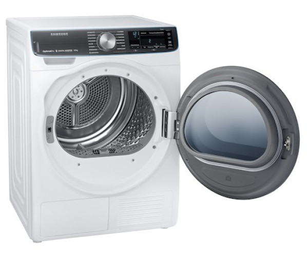 De DV9BN8288AW heeft een ruime trommel met een inhoud van 9 kg.