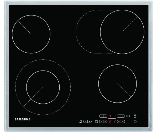 Samsung NZ64F5RD9AB inbouw keramische kookplaat