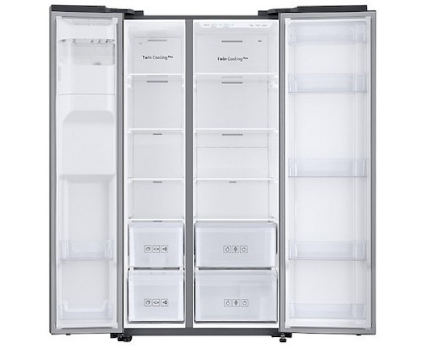 Foto van de binnenzijde van de Samsung RS68N8222S9 side-by-side koelkast
