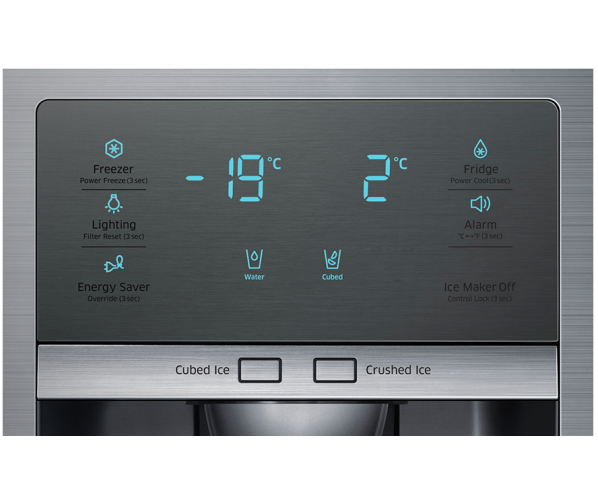 De Samsung RH57H90707F heeft een helder en overzichtelijk LED-display