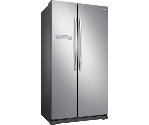 De Samsung RS54N3003SL is uitgevoerd zonder dispenser en heeft daardoor zeel veel inhoud in het vriesgedeelte