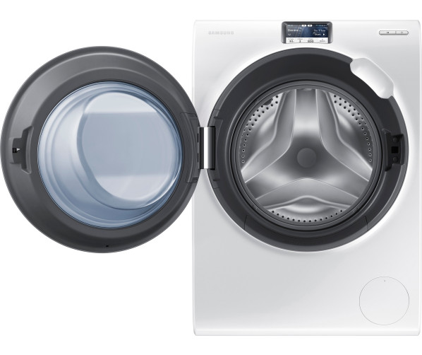 De Samsung WW10H9600EW heeft een extra grote en verhoogde deur