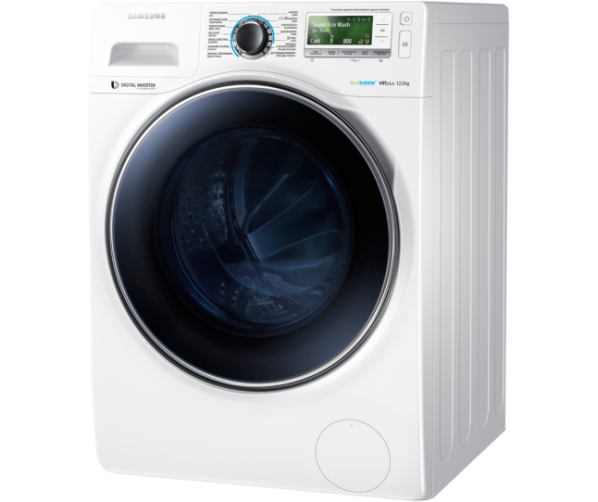 De Samsung WW12H8400EW kan tot 1600 toeren per minuut