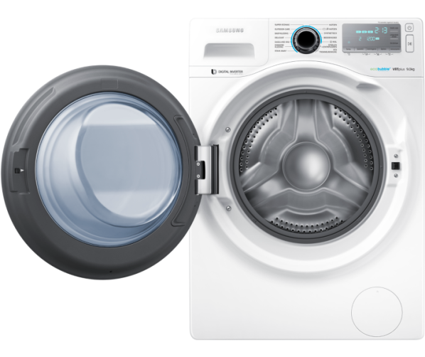 De Samsung WW90H7600EW heeft een extra grote deur