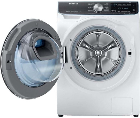De deur van de Samsung WW9BM760NOM is linksdraaiend en is voorzien van AddWash functie