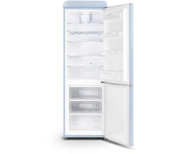 Schneider SCB300VBL retro jaren 50 koelkast - blauw