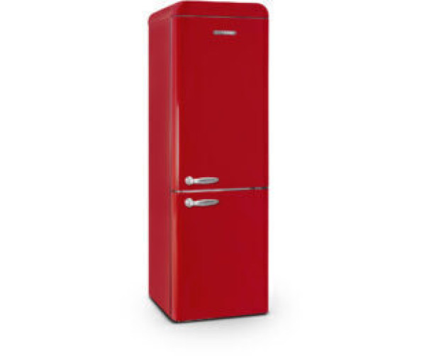 Schneider SCB300VR retro jaren 50 koelkast - rood