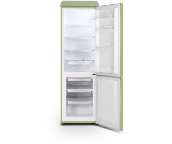 Schneider SCCB250VVA retro jaren 50 koelkast - groen