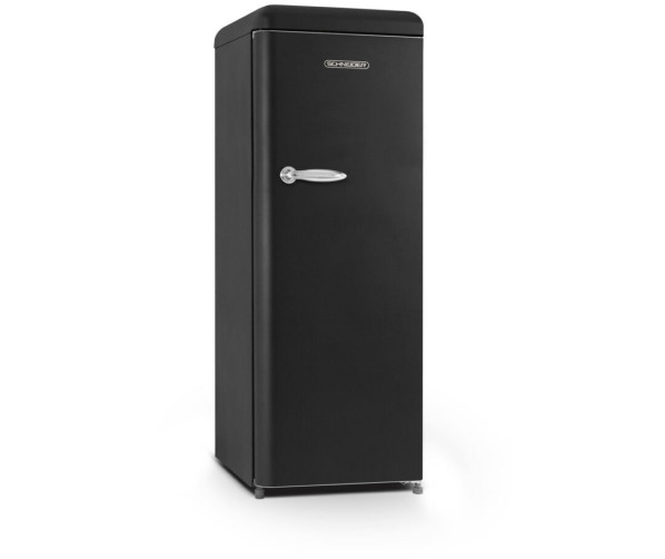 Schneider SCCL222VB retro jaren 50 koelkast - mat zwart