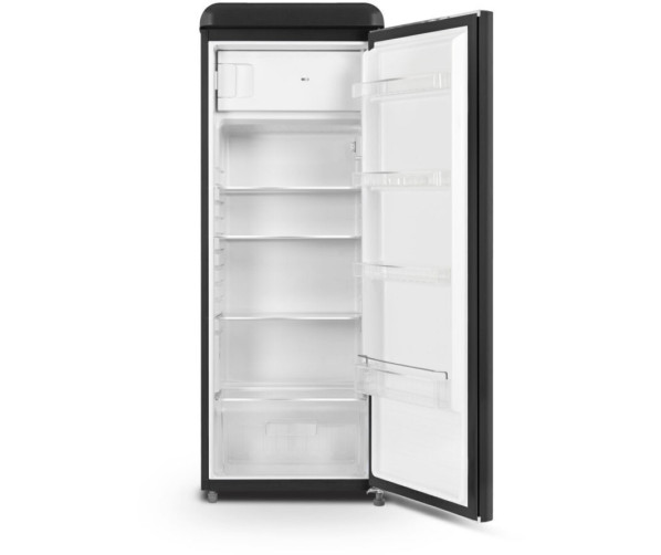 Schneider SCCL222VB retro jaren 50 koelkast - mat zwart