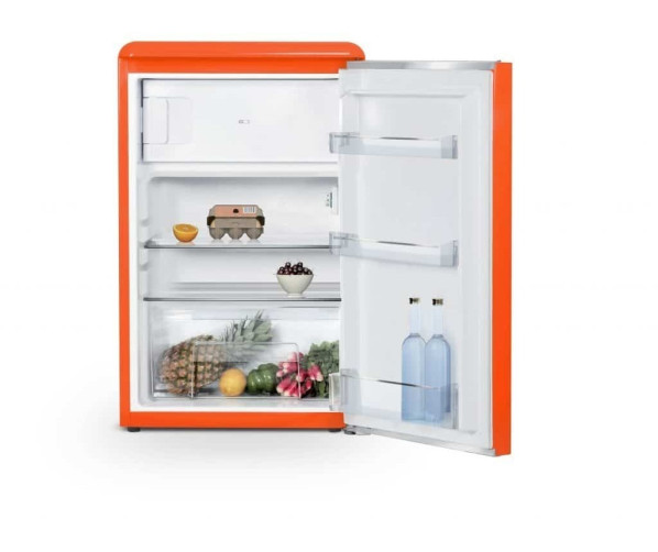 Schneider SCTT115VFLO retro jaren 50 tafelmodel koelkast - oranje