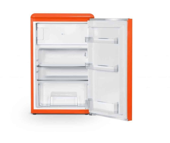 Schneider SCTT115VFLO retro jaren 50 tafelmodel koelkast - oranje