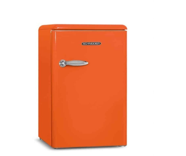 Schneider SCTT115VFLO retro jaren 50 tafelmodel koelkast - oranje