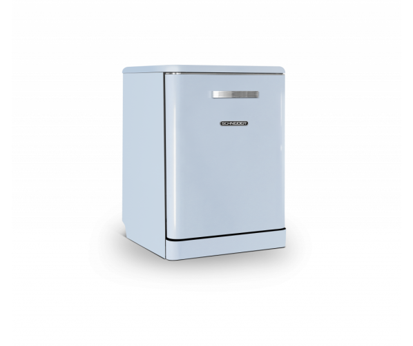 Schneider SDW1444VBL retro jaren 50 vaatwasser - blauw