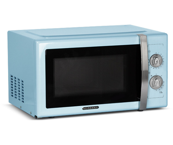 Schneider SMW23VMBL retro jaren 50 magnetron - met grill - blauw