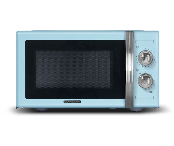 Schneider SMW23VMBL retro jaren 50 magnetron - met grill - blauw